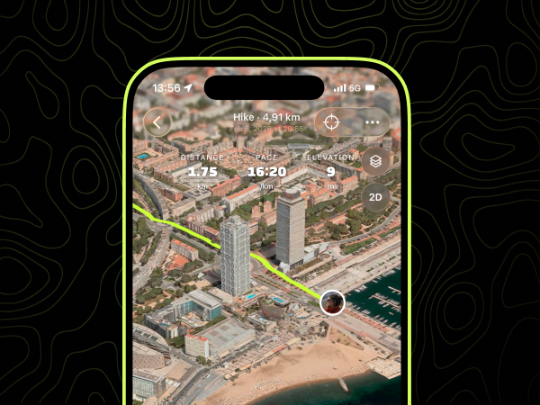iSard - GPS Run and Hike Tracker app