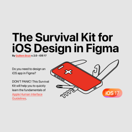 The Survival Kit for iOS Design in Figma By Guillem Bruix v. 1.1 - iOS 17